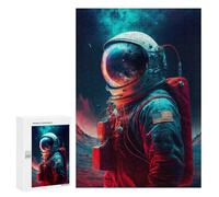 Jigsaw Puzzles for Adults 300 PCS Beyond The Stars Astronaut Jigsaws for Adults Toy Wall Decor Perfect Decoration Challenging To Complete 300 PCS