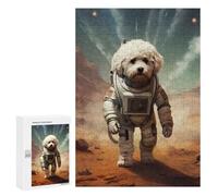 Jigsaw Puzzles for Adults 300 PCS Bichon Frise Mars Jigsaws for Adults Toy Wall Decor Perfect Decoration Challenging To Complete 300 PCS