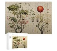 Jigsaw Puzzles for Adults 300 PCS Botanical Hanging Gardens Jigsaws for Adults Fun Games Perfect Decoration Challenging To Complete 300 PCS