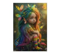 Jigsaw Puzzles for Adults 300 PCS Butterfly Fairy Jigsaw Puzzle Toy Wall Decor Analysis And Logic Challenging To Complete 300 PCS