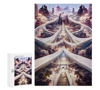 Jigsaw Puzzles for Adults 300 PCS Cloudy Pathway to Heaven Puzzle for Adults Relax Games Difficult Hard Gifts for Friends And Family 300 PCS
