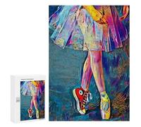 Jigsaw Puzzles for Adults 300 PCS Colorful Dance Shoes Puzzle for Adults Relax Games Difficult Hard Gifts for Friends And Family 300 PCS