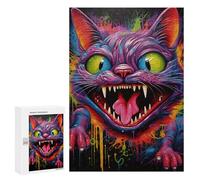 Jigsaw Puzzles for Adults 300 PCS Colorful Monster Cat Artwork Jigsaw Relaxing Games Analysis And Logic Unique Birthday And Xmas Gifts 300 PCS