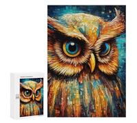 Jigsaw Puzzles for Adults 300 PCS Colorful Owl Mosaic Art Jigsaw Relaxing Games Analysis And Logic Unique Birthday And Xmas Gifts 300 PCS