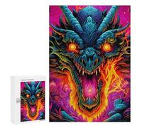 Jigsaw Puzzles for Adults 300 PCS Dragon's Fiery Roar -7 Jigsaw Relaxing Games Analysis And Logic Unique Birthday And Xmas Gifts 300 PCS
