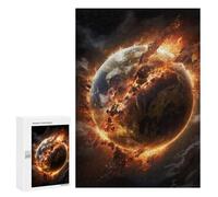 Jigsaw Puzzles for Adults 300 PCS Exploding Earth Planet Adult Puzzles Family Games Home Decoration Gifts for Friends And Family 300 PCS