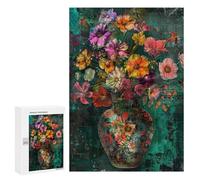 Jigsaw Puzzles for Adults 300 PCS Floral Vase Art Print Jigsaw Puzzles for Teenagers Improve Memory Train Your Brain And Hands Stress Reduction Gifts 300 PCS