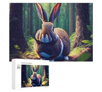 Jigsaw Puzzles for Adults 300 PCS Forest Rabbit Nature Scene Puzzle for Adults Relax Games Difficult Hard Gifts for Friends And Family 300 PCS