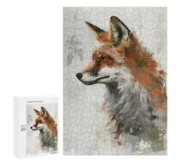 Jigsaw Puzzles for Adults 300 PCS Fox Elegance Painting Adult Puzzles Brain Teaser Game Presents for Women Gifts for Friends And Family 300 PCS