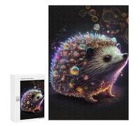 Jigsaw Puzzles for Adults 300 PCS Glowing Hedgehog Artwork Jigsaw Puzzle Family Game But Fun And Humorous Birthday Present, Gifts, 300 PCS