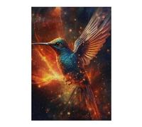 Jigsaw Puzzles for Adults 300 PCS Glowing Hummingbird Jigsaws for Adults Relaxing Games Wall Decoration Fun Activities at Home 300 PCS