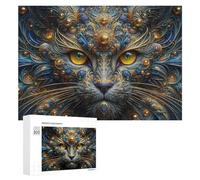 Jigsaw Puzzles for Adults 300 PCS Golden Cat Fantasy Artwork Jigsaw Relaxing Games Analysis And Logic Unique Birthday And Xmas Gifts 300 PCS
