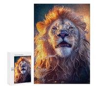 Jigsaw Puzzles for Adults 300 PCS Golden Lion's Majesty -1 Jigsaws for Adults Fun Games Perfect Decoration Challenging To Complete 300 PCS