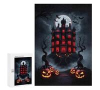 Jigsaw Puzzles for Adults 300 PCS Haunted Mansion Halloween Adult Jigsaw Puzzle Relax Games Wall Decoration Gifts for Friends And Family 300 PCS