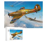 Jigsaw Puzzles for Adults 300 PCS Hawker Hurricane RAF Puzzle for Adults Hands-on Game Wall Decoration Fun Activities at Home 300 PCS