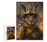 Jigsaw Puzzles for Adults 300 PCS Kangaroo Firefighter Adult Jigsaw Puzzle Relax Games Wall Decoration Gifts for Friends And Family 300 PCS