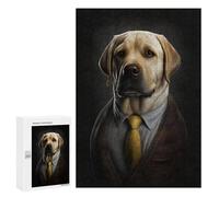 Jigsaw Puzzles for Adults 300 PCS Labrador in A Mens Suit Jigsaws for Adults Toy Wall Decor Perfect Decoration Challenging To Complete 300 PCS