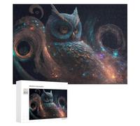 Jigsaw Puzzles for Adults 300 PCS Magical Celestial Owl Artwork Jigsaws for Adults Fun Games Perfect Decoration Challenging To Complete 300 PCS
