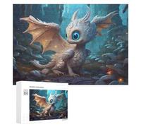 Jigsaw Puzzles for Adults 300 PCS Magical Fantasy Dragonling in Enchanted Forest Puzzle for Adults Relax Games Difficult Hard Gifts for Friends And Family 300 PCS