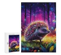 Jigsaw Puzzles for Adults 300 PCS Magical Forest Hedgehog Jigsaws for Adults Fun Games Perfect Decoration Challenging To Complete 300 PCS