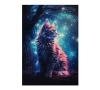 Jigsaw Puzzles for Adults 300 PCS Majestic Cat Jigsaws for Adults Relaxing Games Wall Decoration Fun Activities at Home 300 PCS