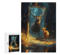 Jigsaw Puzzles for Adults 300 PCS Mirror of The Future Adult Puzzles Brain Teaser Game Presents for Women Gifts for Friends And Family 300 PCS