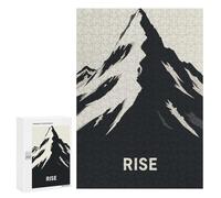 Jigsaw Puzzles for Adults 300 PCS Mountain Climber Rise Puzzle For Teenagerss But Fun And Humorous Wishlist with Santa Claus Unique Birthday And Xmas Gifts 300 PCS