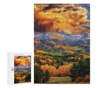 Jigsaw Puzzles for Adults 300 PCS Mountain Landscape with Clouds Jigsaw Puzzles for Teenagers Improve Memory Train Your Brain And Hands Stress Reduction Gifts 300 PCS