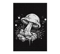 Jigsaw Puzzles for Adults 300 PCS Mushroom Drawing Jigsaw Puzzle Toy Wall Decor Analysis And Logic Challenging To Complete 300 PCS