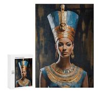 Jigsaw Puzzles for Adults 300 PCS Nefertiti Egyptian Queen Portrait Puzzle for Adults Hands-on Game Wall Decoration Fun Activities at Home 300 PCS