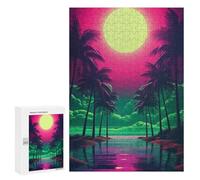 Jigsaw Puzzles for Adults 300 PCS Neon Dreamscape Elegance Adult Puzzles Brain Teaser Game Presents for Women Gifts for Friends And Family 300 PCS