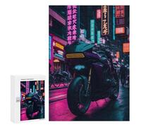 Jigsaw Puzzles for Adults 300 PCS Neon Ride Tokyo Drift Adult Jigsaw Puzzle Relax Games Wall Decoration Gifts for Friends And Family 300 PCS