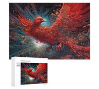 Jigsaw Puzzles for Adults 300 PCS Phoenix Rising A Digital Artwork Jigsaws for Adults Fun Games Perfect Decoration Challenging To Complete 300 PCS