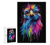 Jigsaw Puzzles for Adults 300 PCS Pop Art Rainbow Silkie Chi Adult Puzzles Brain Teaser Game Presents for Women Gifts for Friends And Family 300 PCS