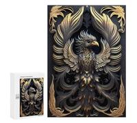 Jigsaw Puzzles for Adults 300 PCS Queen Golden Phoenix Puzzle for Adults Hands-on Game Wall Decoration Fun Activities at Home 300 PCS