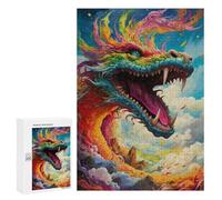 Jigsaw Puzzles for Adults 300 PCS Rainbow Dragon Sky Puzzle for Adults Relax Games Difficult Hard Gifts for Friends And Family 300 PCS