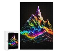 Jigsaw Puzzles for Adults 300 PCS Rainbow Mountain Landscape Jigsaw Puzzle Family Game But Fun And Humorous Birthday Present, Gifts, 300 PCS