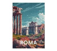 Jigsaw Puzzles for Adults 300 PCS Rome Roman Forum Jigsaw Puzzle Toy Wall Decor Analysis And Logic Challenging To Complete 300 PCS