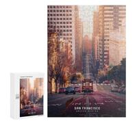 Jigsaw Puzzles for Adults 300 PCS San Francisco Cable Car Ride Puzzle for Adults Relax Games Difficult Hard Gifts for Friends And Family 300 PCS