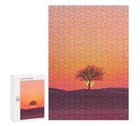 Jigsaw Puzzles for Adults 300 PCS Silhouette Tree Sunset Jigsaws for Adults Relax Games Presents for Women Gifts for Friends And Family 300 PCS