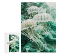 Jigsaw Puzzles for Adults 300 PCS Smoky Ethereal Jellyfish Adult Jigsaw Puzzle Relax Games Wall Decoration Gifts for Friends And Family 300 PCS