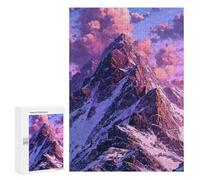 Jigsaw Puzzles for Adults 300 PCS Snow-Capped Mountain Peaks Jigsaw Puzzles for Teenagers Improve Memory Train Your Brain And Hands Stress Reduction Gifts 300 PCS