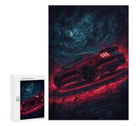 Jigsaw Puzzles for Adults 300 PCS Space Racing Car Artwork Jigsaw Puzzles for Teenagers Improve Memory Train Your Brain And Hands Stress Reduction Gifts 300 PCS