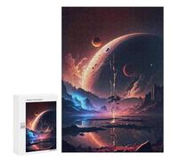 Jigsaw Puzzles for Adults 300 PCS Space Tree Scene Adult Jigsaw Puzzle Family Game Presents for Women Birthday Present, Gifts, 300 PCS