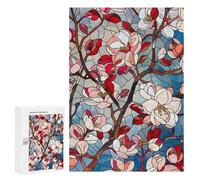 Jigsaw Puzzles for Adults 300 PCS Spring Cherry Blossoms Adult Puzzles Brain Teaser Game Presents for Women Gifts for Friends And Family 300 PCS