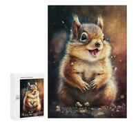 Jigsaw Puzzles for Adults 300 PCS Squirrel Watercolor Paint Jigsaws for Adults Relax Games Presents for Women Gifts for Friends And Family 300 PCS