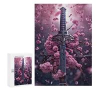Jigsaw Puzzles for Adults 300 PCS The Broken Katana Adult Puzzles Brain Teaser Game Presents for Women Gifts for Friends And Family 300 PCS