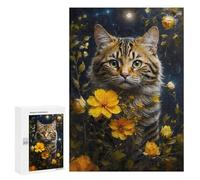 Jigsaw Puzzles for Adults 300 PCS The Cat And The Dandelions Adult Jigsaw Puzzle Relax Games Wall Decoration Gifts for Friends And Family 300 PCS