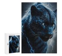 Jigsaw Puzzles for Adults 300 PCS Thundering Leopard Majesty Jigsaws for Adults Family Games Stress Reliever Birthday Present, Gifts, 300 PCS