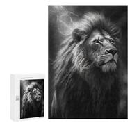 Jigsaw Puzzles for Adults 300 PCS Thundering Majesty Lion's Roar Jigsaws for Adults Family Games Stress Reliever Birthday Present, Gifts, 300 PCS